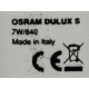Ampoule OSRAM DULUX S 7W/840